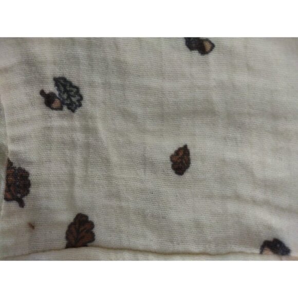 Grayson Collective Girls 4T Outfit with Leaf Print Cotton Top and Brown Pants. - Picture 6 of 8